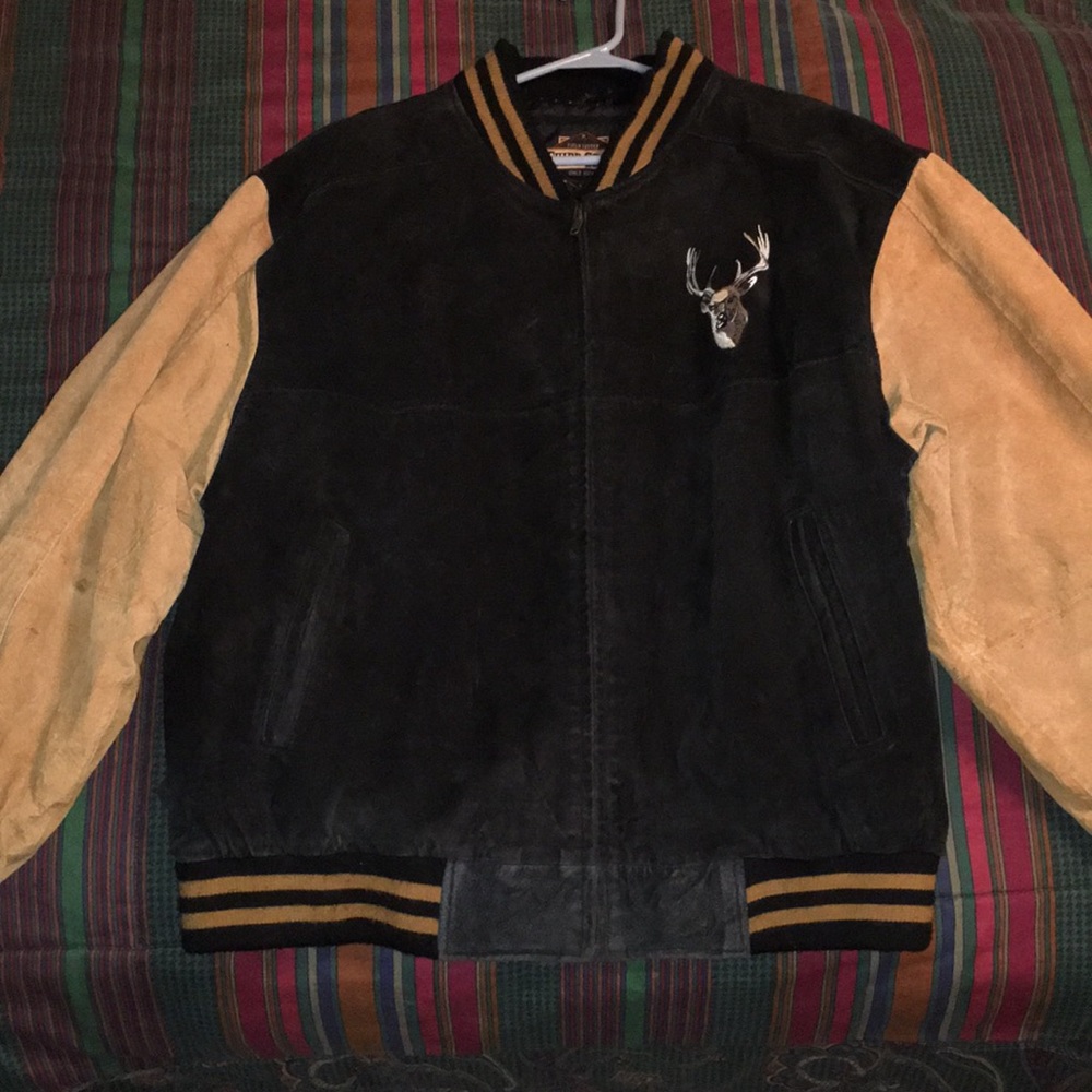 100% 2 tone Leather Jacket